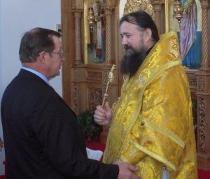 The blessing of the Bishop after the Annual General Meeting of The Orthodox V Charitable Association