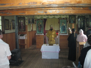 Ukrainian Cultural Heritage Village. St. Nicholas Church at the Warwick. Начало Божественной литургии.