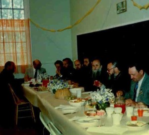 25 июля - 6 августа 1988г. Приход св. ап. Иакова на Мандер. Празднование 1000-летия Крещения Руси. Торжественный прием на приходской "гале".