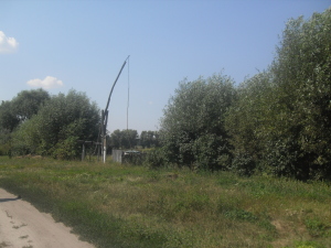 Родные места. Колодец на опустевшей улице. Село Борки Курской обл.