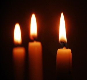 Вечная память! Church candles.