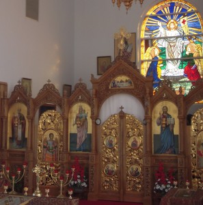 Иконостас Иоанно-Предтечинского храма в Чипмане. 