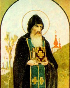 Прп. Стефан, игумен Печерский, епископ Владимиро-Волынский. Лаврский иконописец Иван Ижакевич. 