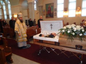 Divine Liturgy and Funeral Service.