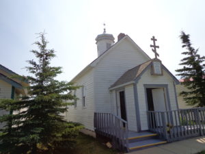 Свято-Троицкий храм в музее городка Спирит Ривер (Spirit River)