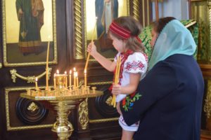 "Suffer the little children to come unto Me, and forbid them not, for of such is the Kingdom of God..." Cathedral of the Great Martyr Barbara, Edmonton