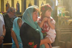 "Suffer the little children to come unto Me..." (Mark 10,14). Cathedral of the Great Martyr Barbara, Edmonton