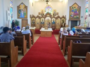 23 июня 2018. Ученики воскресной школы из Ред Дир в храме. Чипман