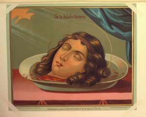 Глава св.великомученицы Варвары. Хромолитография Е.И.Фесенко. Одесса. 1890г.