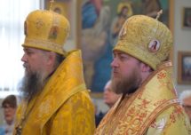 Farewell service with Vladyka Iov and greeting Bishop Matthew